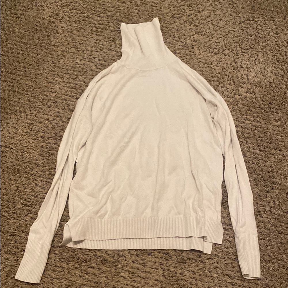 Elegant White Turtleneck Sweater